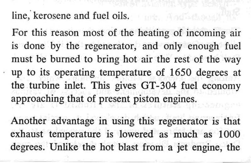 GM FIREBIRD II Family size gas turbine prototype 1956